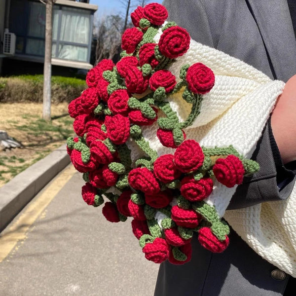 Blooming Bouquet Blanket - Red Roses