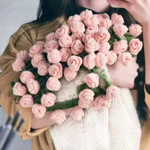 Blooming Bouquet Blanket - Sun Flower - Blush Pink Roses